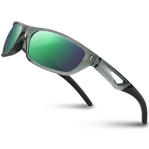 RIVBOS Polarized Sports Sunglasses Driving Glasses Shades for Men Women TR90 Unbreakable Frame