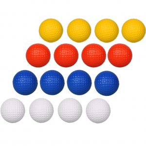 Adwikoso 24 Pcs Practice Golf Balls Foam Soft Elastic Golf Balls